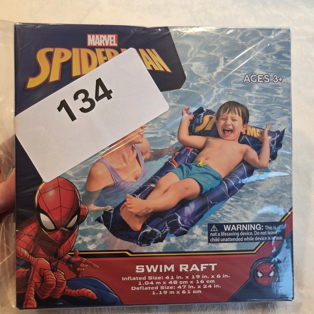 NIB Marvel Spider-Man Inflatable Swim Raft – Bestway Pool Float Ages 3+ - Picture 7 of 7